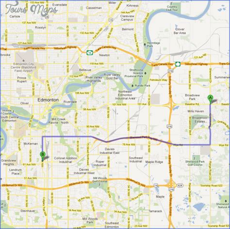 sherwood park map.